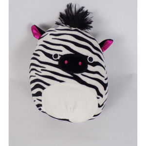 Squishmallow Zebra with Pink Ears Plush Toy 10 inch